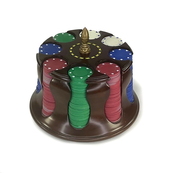 Wooden Poker Chip Carousel - Picture 2 of 3